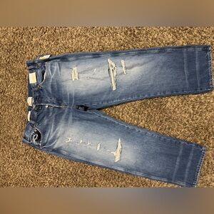 Target Women's Blue Distressed Ankle Jeans